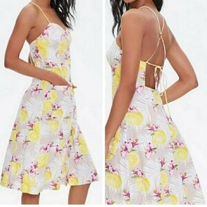 NWOT Forever 21 Linen Blend Summer Midi Dress